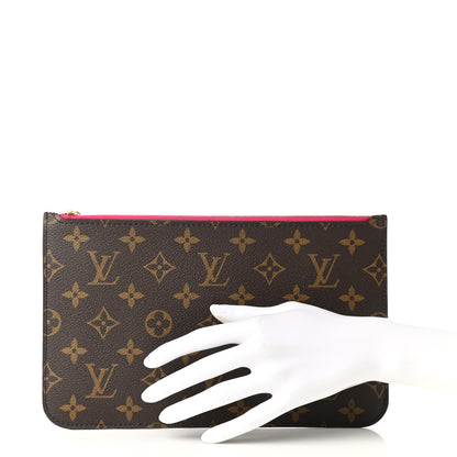 Louis Vuitton Monogram Neverfull MM GM Pochette Pivoine 2 of 7