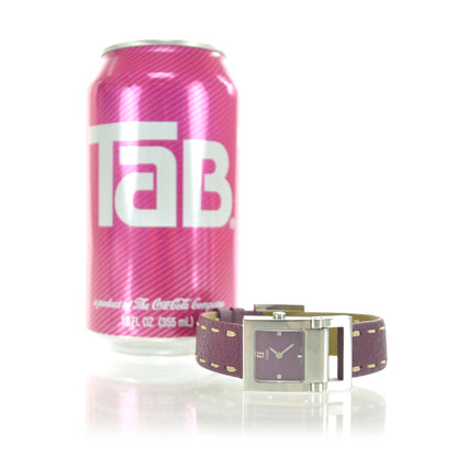 Fendi Stainless Steel Calfskin 23mm Quartz Watch Purple 2 of 7