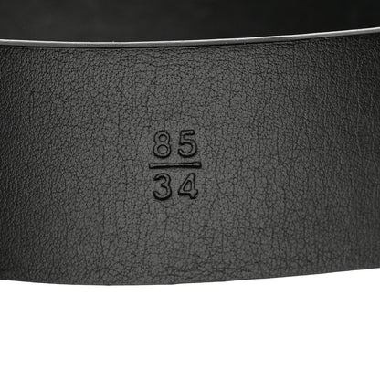 Chanel Calfskin Pearl Camellia CC Belt 85 34 Black Gold 4 of 7