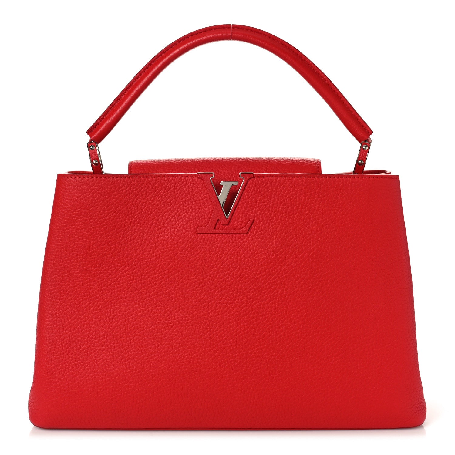 Louis Vuitton LOUIS VUITTON Taurillon Capucines MM Coquelicot 1 of 9