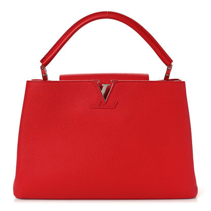 Louis Vuitton LOUIS VUITTON Taurillon Capucines MM Coquelicot 1 of 9