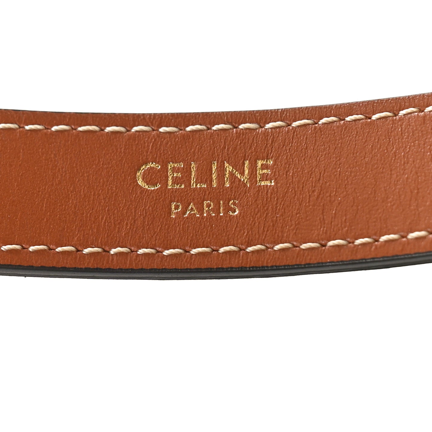 Triomphe Canvas Calfskin Ava Shoulder Bag Tan