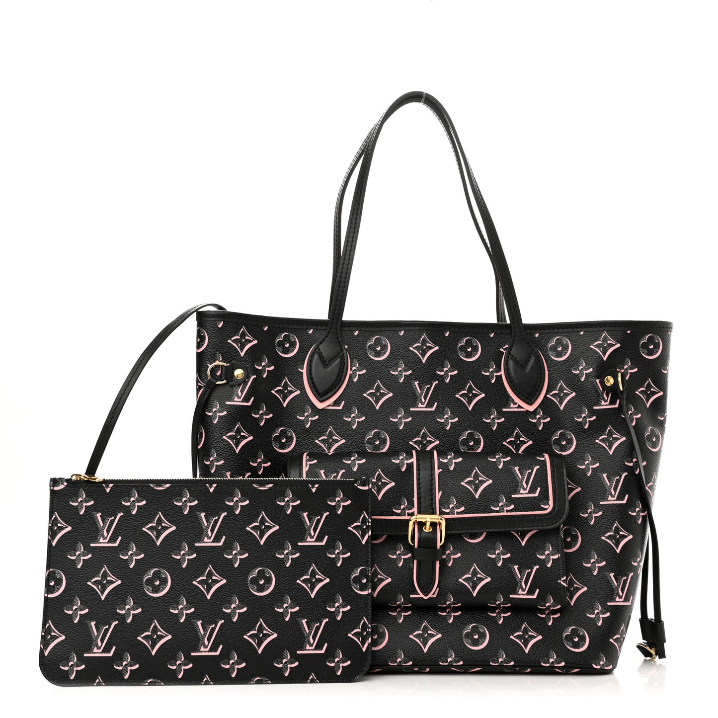 Monogram Fall For You Neverfull MM Black