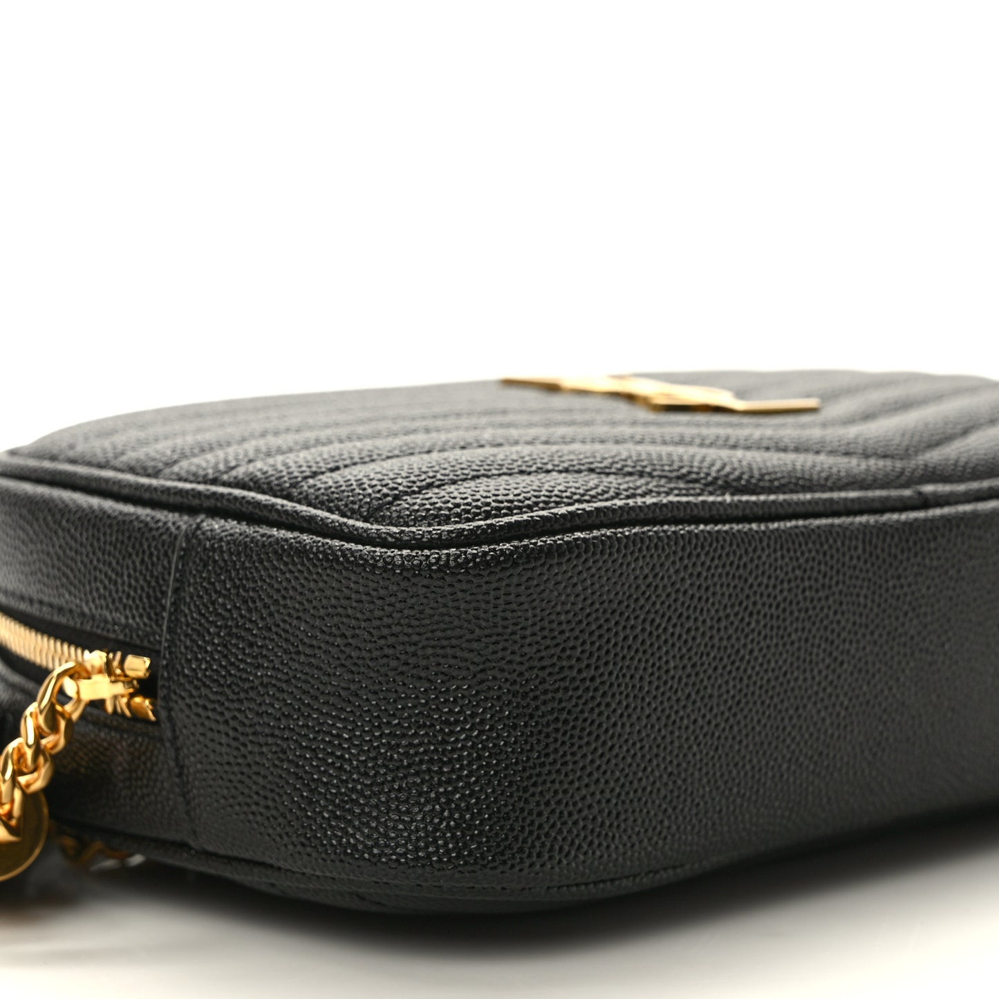 Grain De Poudre Matelasse Monogram Mini Lou Camera Bag Black