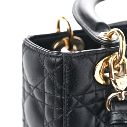 Christian Dior Lambskin Cannage Small My ABCDior Lady Dior Black 14 of 16