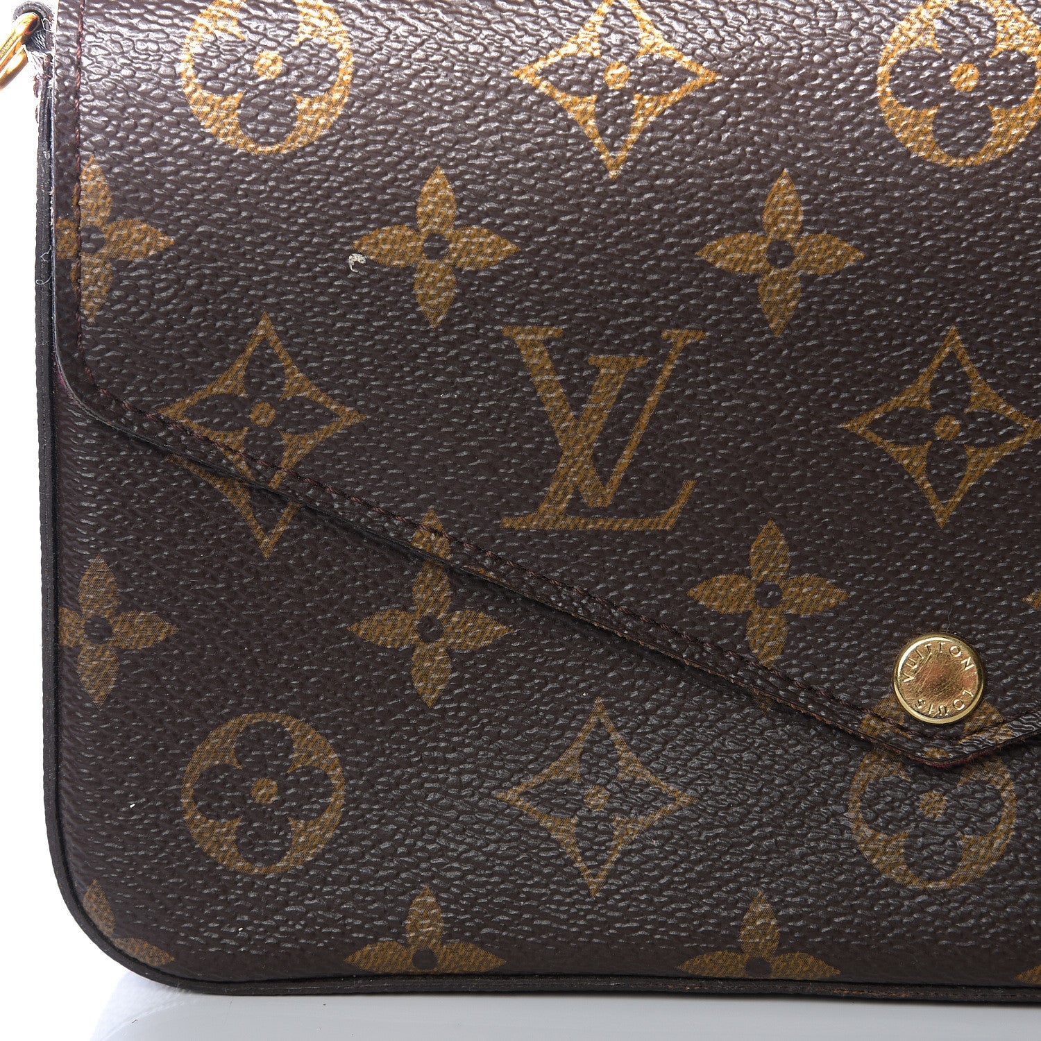Louis Vuitton Monogram Pochette Felicie Chain Wallet Fuchsia 7 of 10
