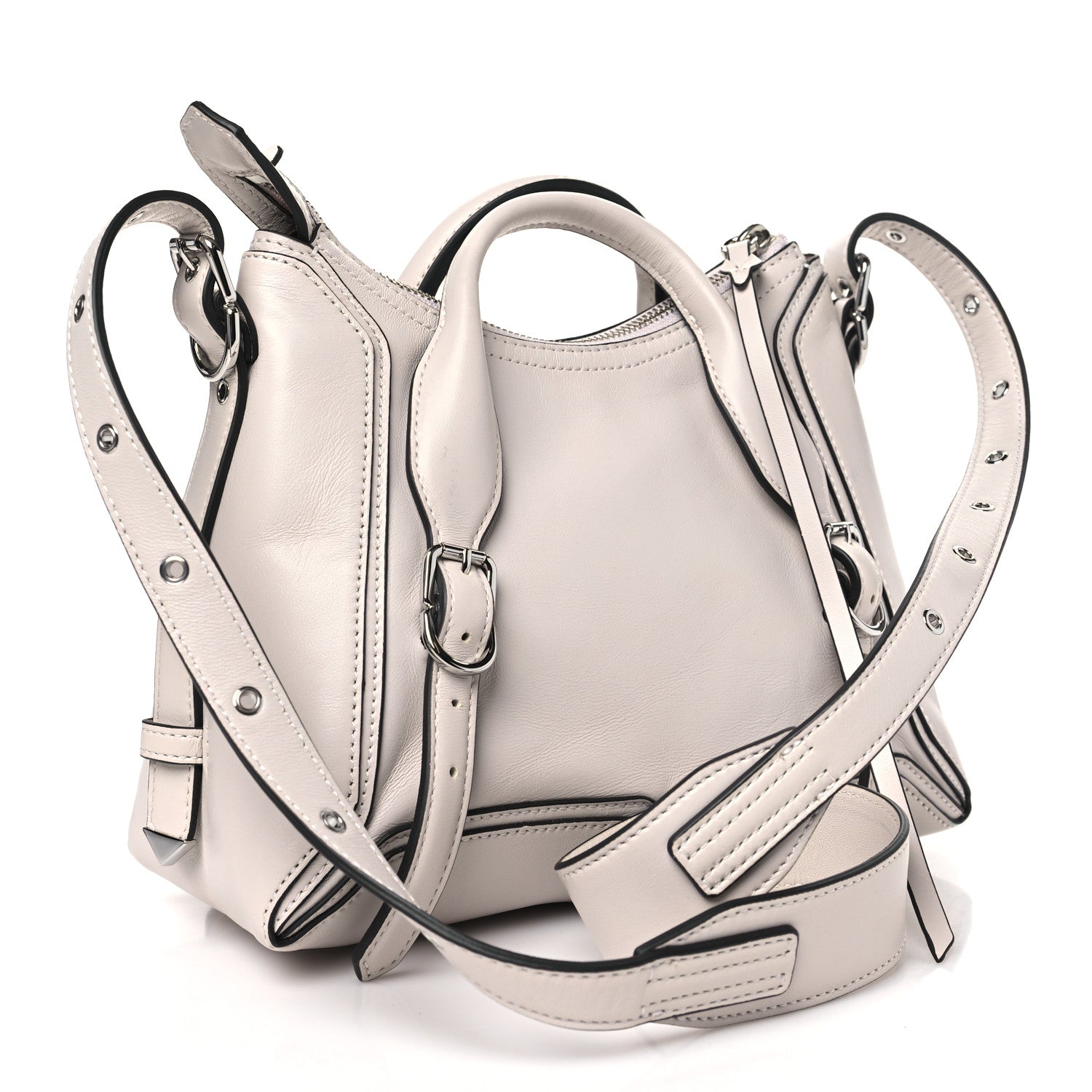 3.1 Phillip Lim Calfskin Moto Mini Pashli Satchel Stone 3 of 10