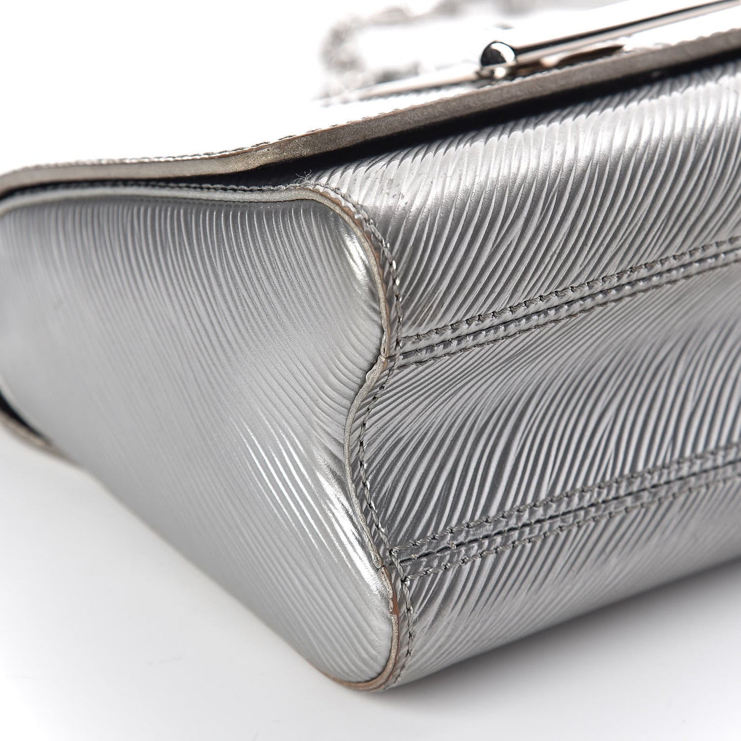 Epi Twist Shoulder Bag PM Argent