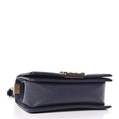 Chanel Caviar Quilted Small Boy Flap Navy 4 of 10