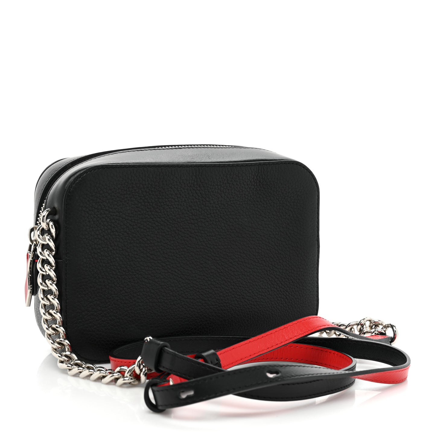 Empire Calfskin Mini Rubylou Crossbody Black Red