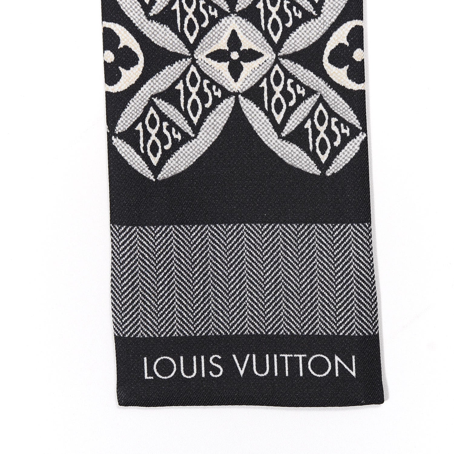 Louis Vuitton Silk Since 1854 Bandeau Black 2 of 4