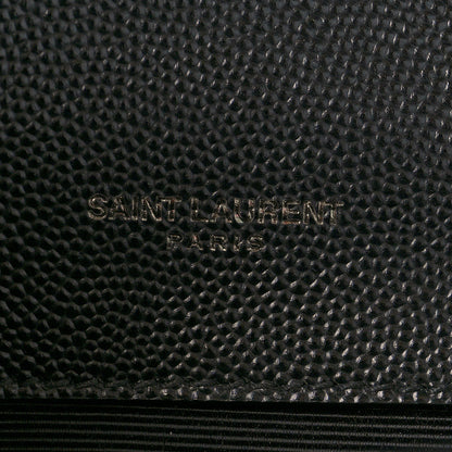 Saint Laurent Grain De Poudre Small Monogram Kate Satchel Black 6 of 9