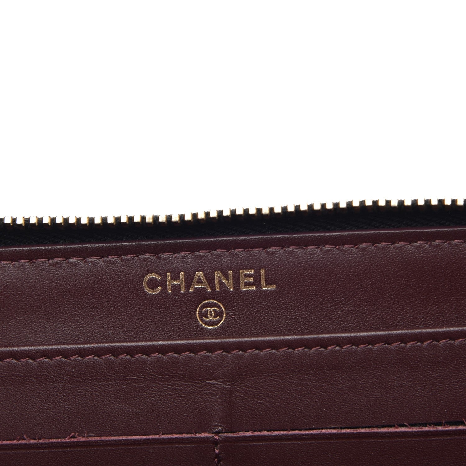 Chanel Caviar Quilted Large Gusset Zip Around Wallet Black 6 of 8