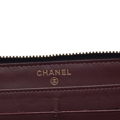 Chanel Caviar Quilted Large Gusset Zip Around Wallet Black 6 of 8