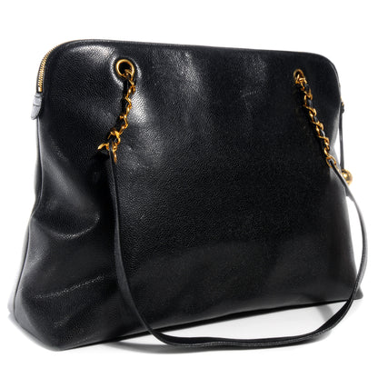 Chanel Caviar CC Shoulder Bag Black 3 of 8