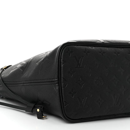 Louis Vuitton Empreinte Monogram Giant Neverfull MM Black 9 of 10