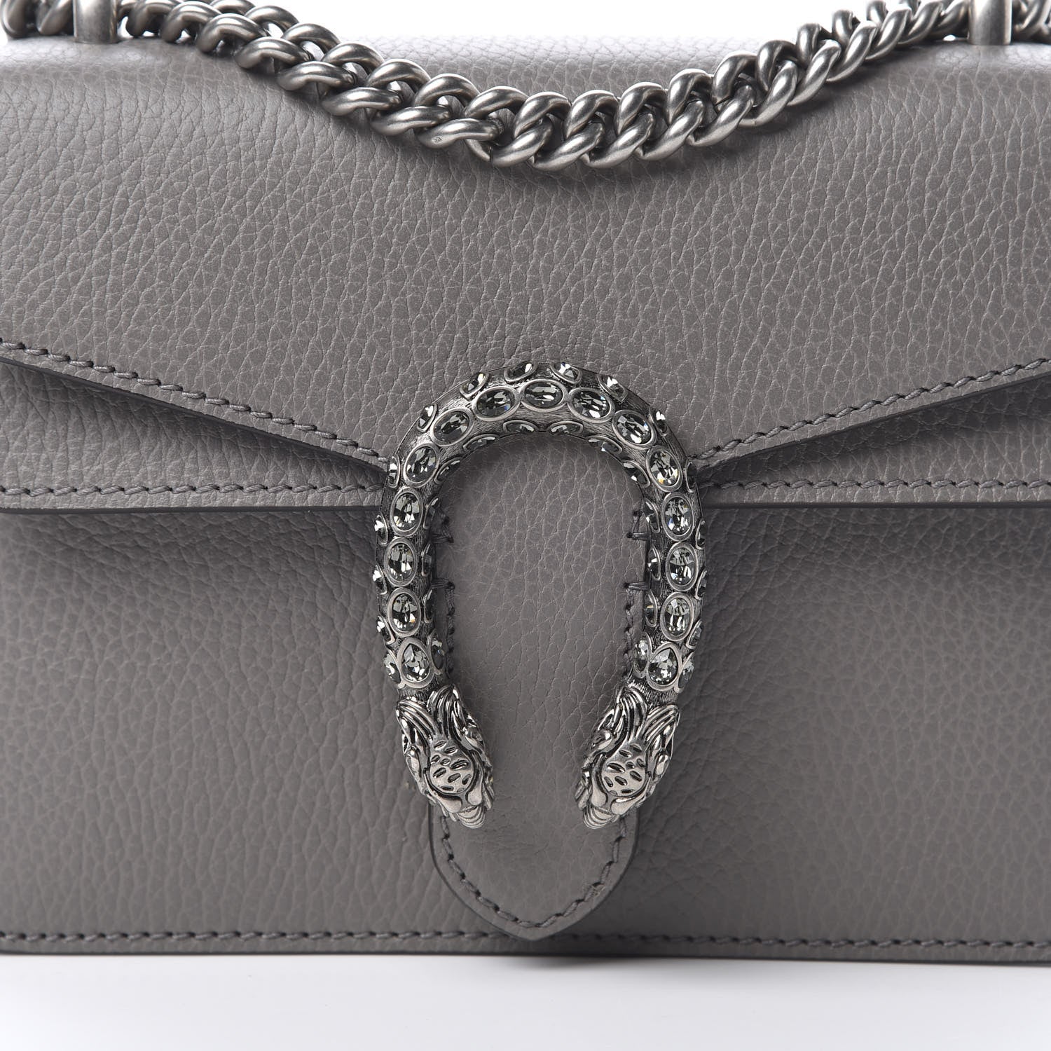 Gucci Calfskin Mini Dionysus Shoulder Bag Dusty Grey 8 of 12
