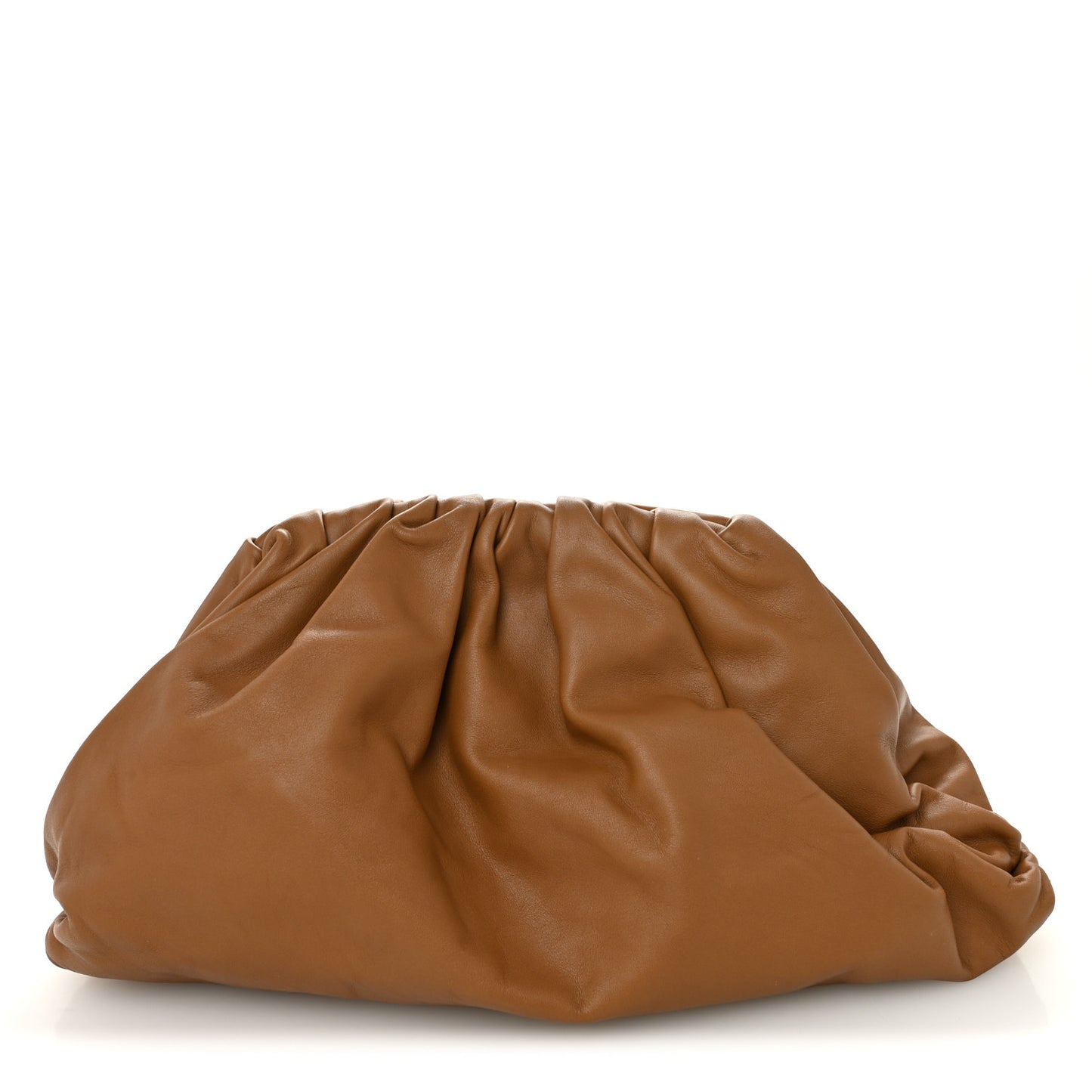 Smooth Butter Calf The Pouch Oversized Clutch Cammello
