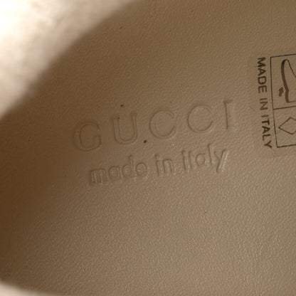 Gucci New Canvas GG Monogram Women's Screener 50mm Sneakers 39.5 Beige Blue Orange 6 of 9