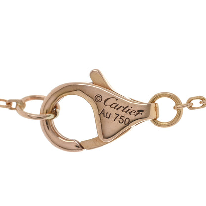 Cartier 18K Pink Gold Diamond Malachite XS Amulette de Cartier Pendant Necklace 4 of 5