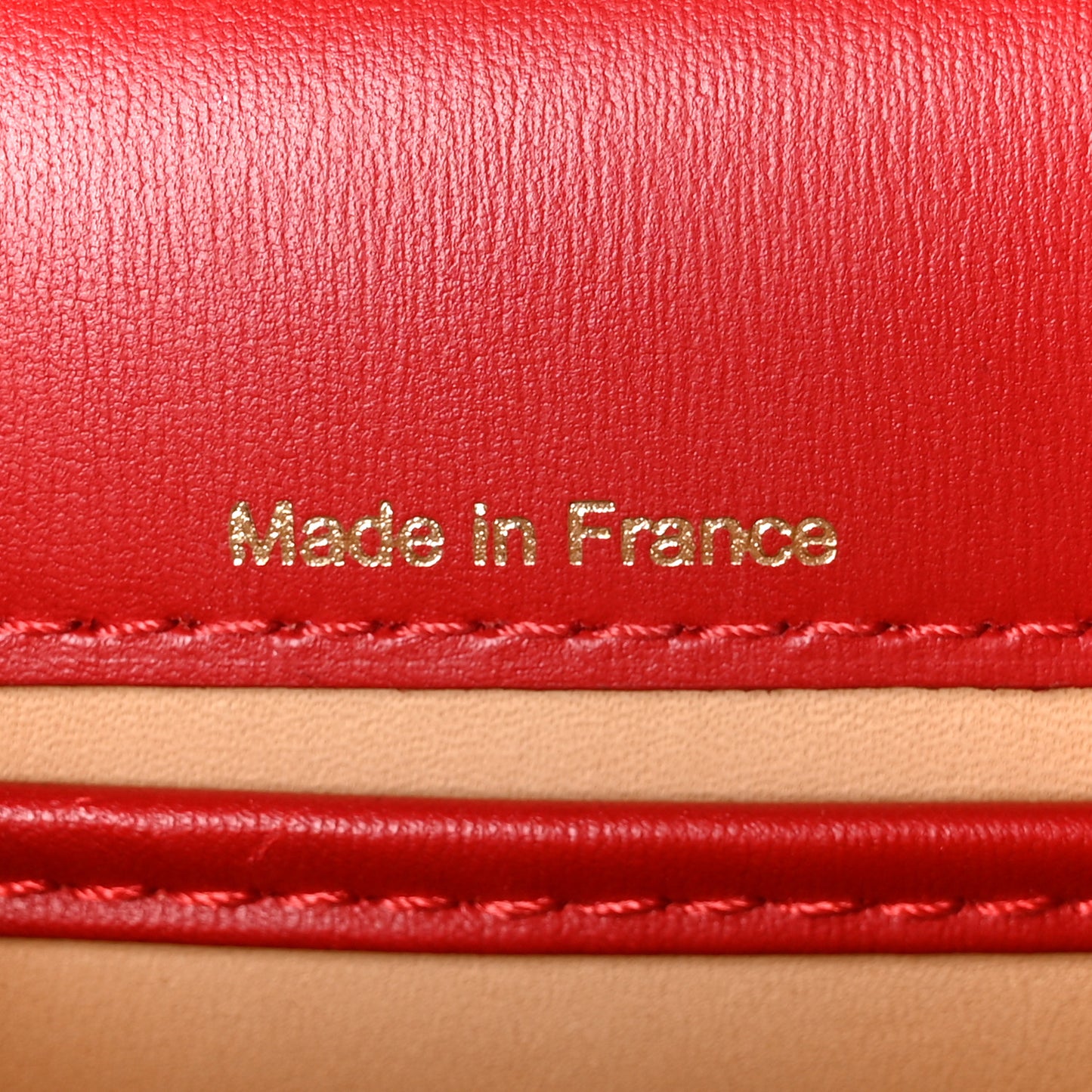 Box Calfskin Mini Brillant Satchel Red