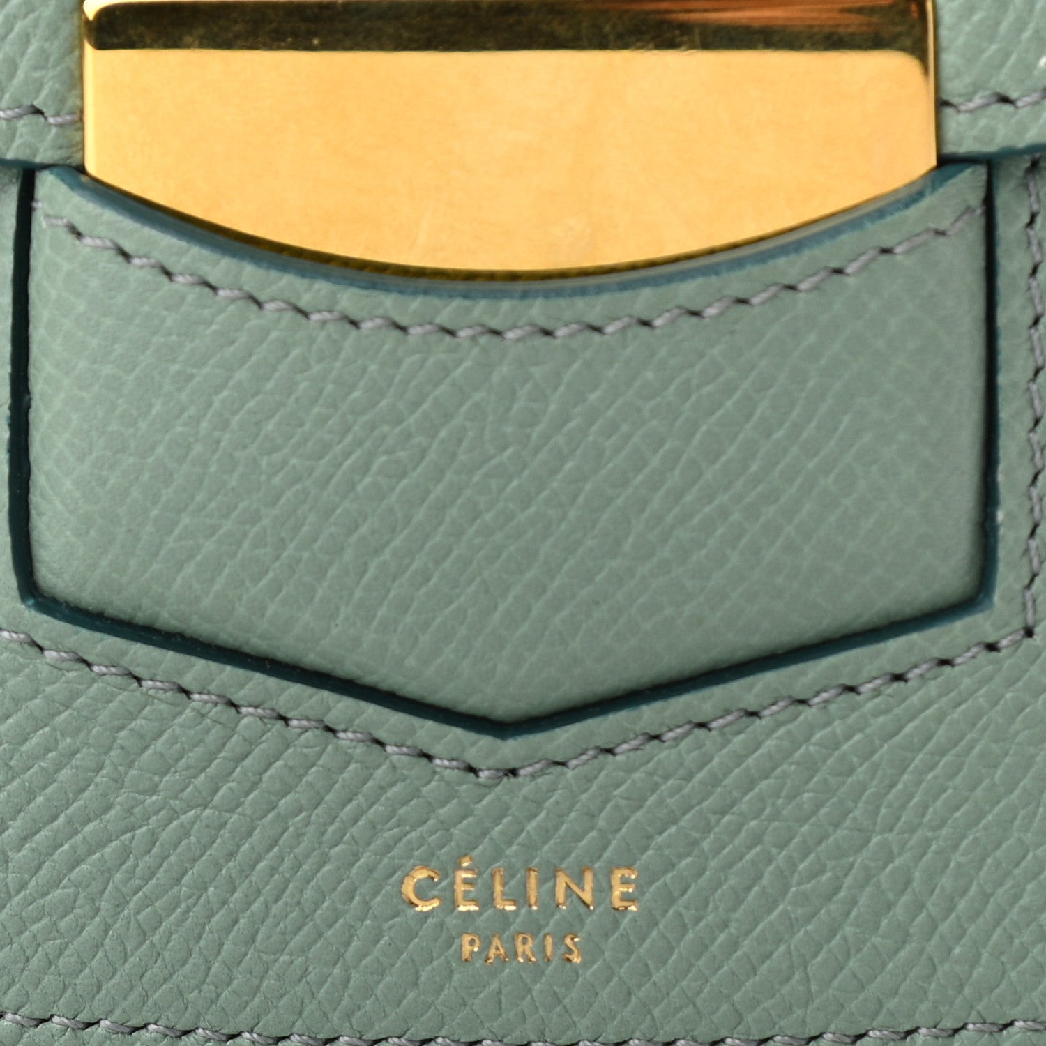 Celine Baby Grained Calfskin Small Trotteur Jade 5 of 12