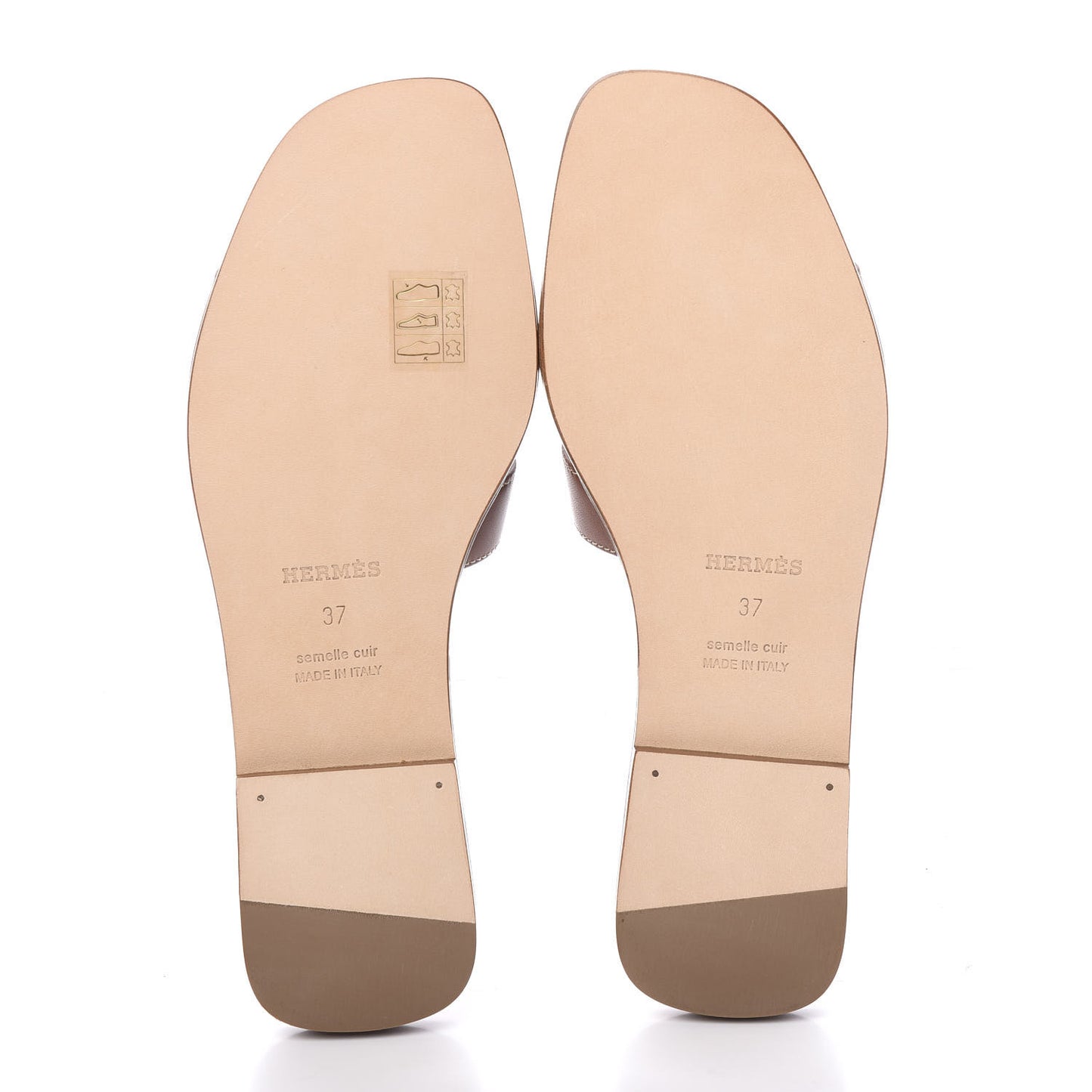 Box Calfskin Oran Sandals 37 Gold