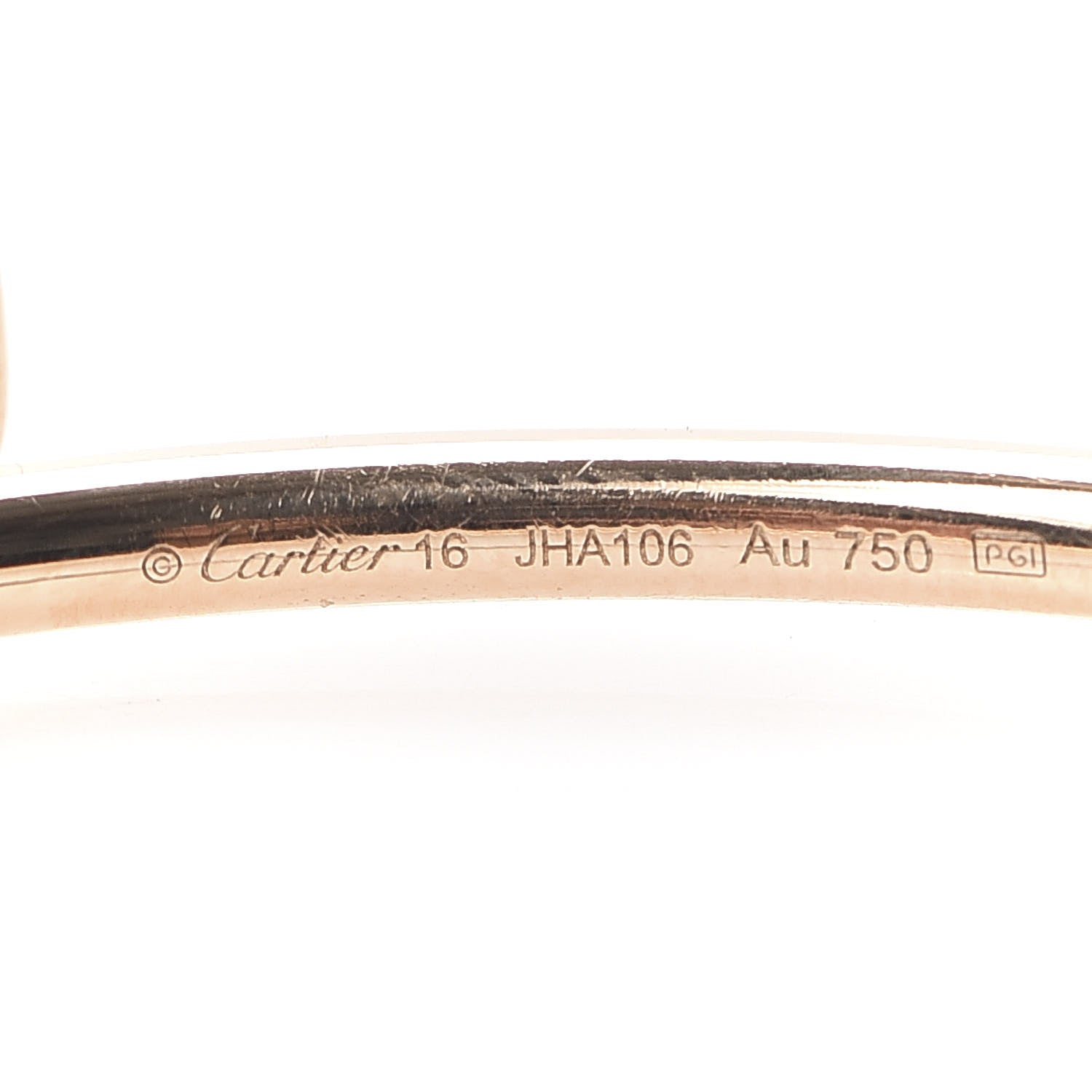 Cartier 18K Pink Gold Diamond Small Juste Un Clou Bracelet 16 4 of 5