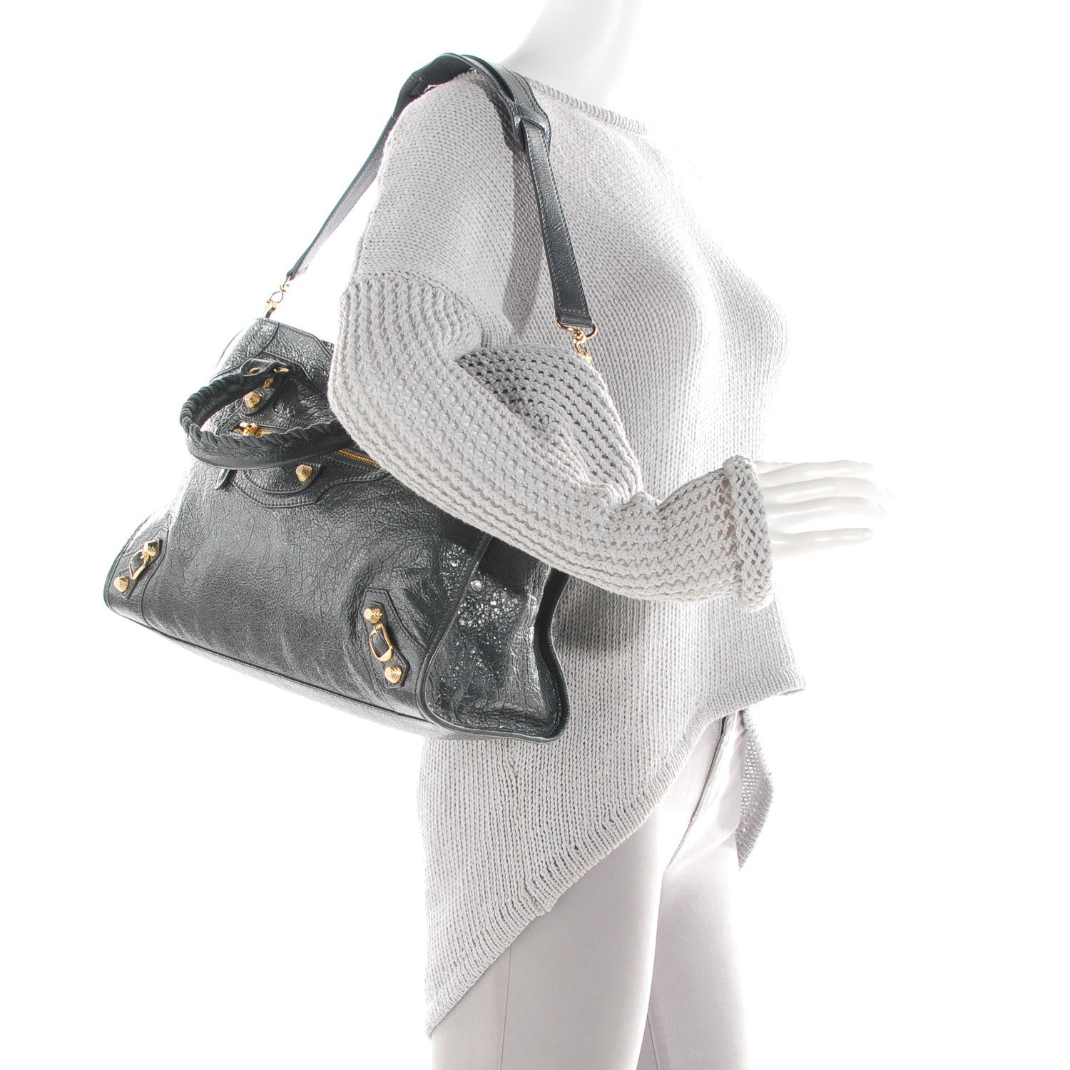 Balenciaga Agneau Giant 12 Gold Hardware City Gris Fossile 2 of 13