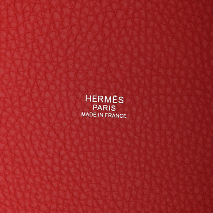 Hermes Taurillon Clemence Picotin Lock 18 PM Bougainvillea 8 of 13