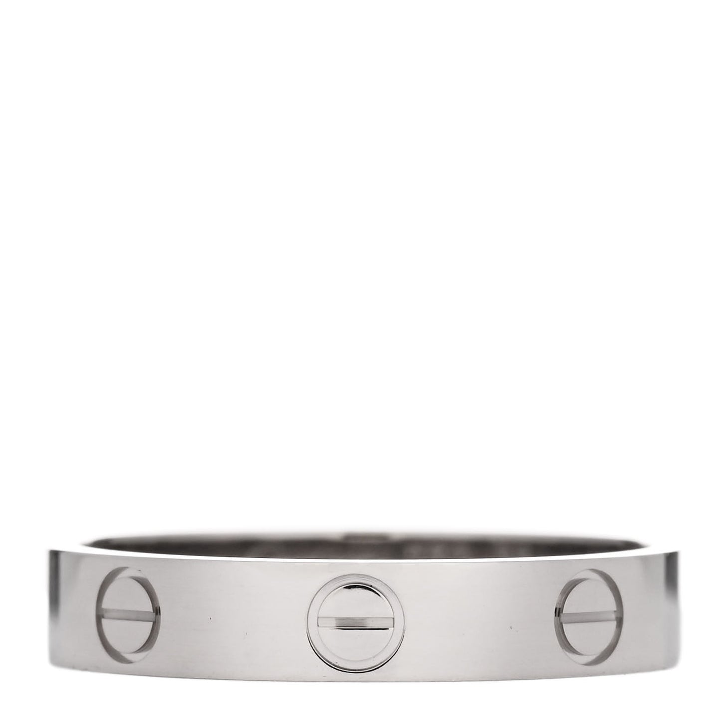 18K White Gold 3.5mm LOVE Wedding Band Ring 55 7.25