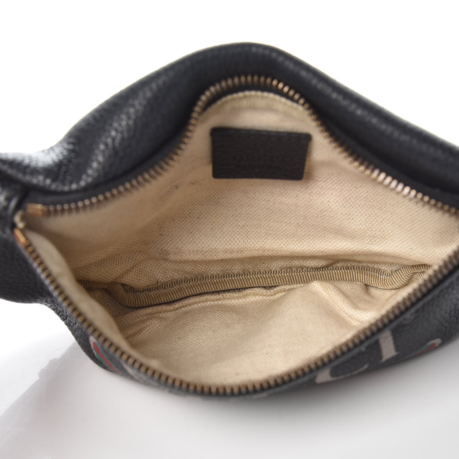 Gucci Grained Calfskin Small Logo Belt Bag Black 5 of 9