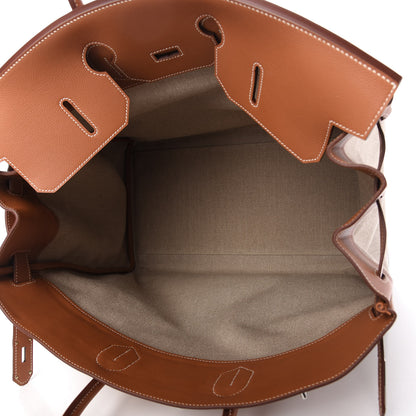 Hermes Toile De Camp Evercolor HAC Birkin 50 Ficelle Gold 5 of 11
