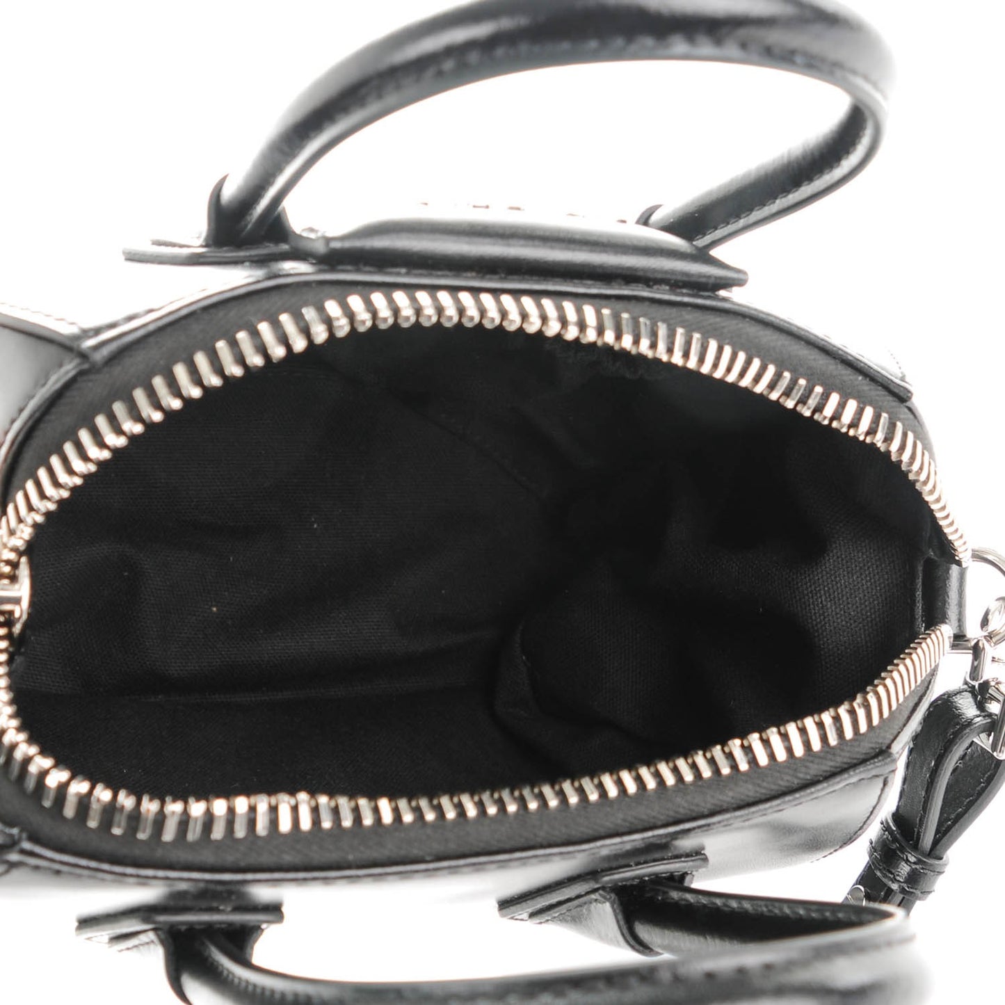 Shiny Lord Calfskin Mini Antigona Black