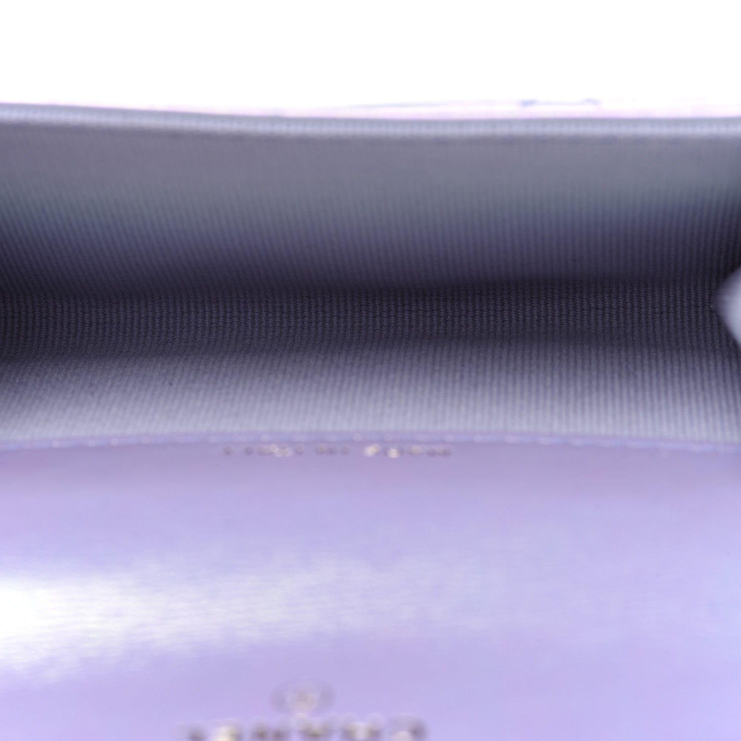 Chanel Iridescent Lambskin Quilted Chanel 19 Flap Card Holder Light Purple 5 of 9