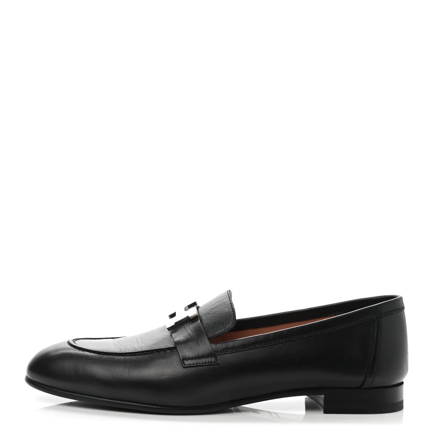 Goatskin Womens Paris Loafers 40 Black