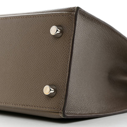 Hermes Epsom Kelly Sellier 25 Etain 10 of 18