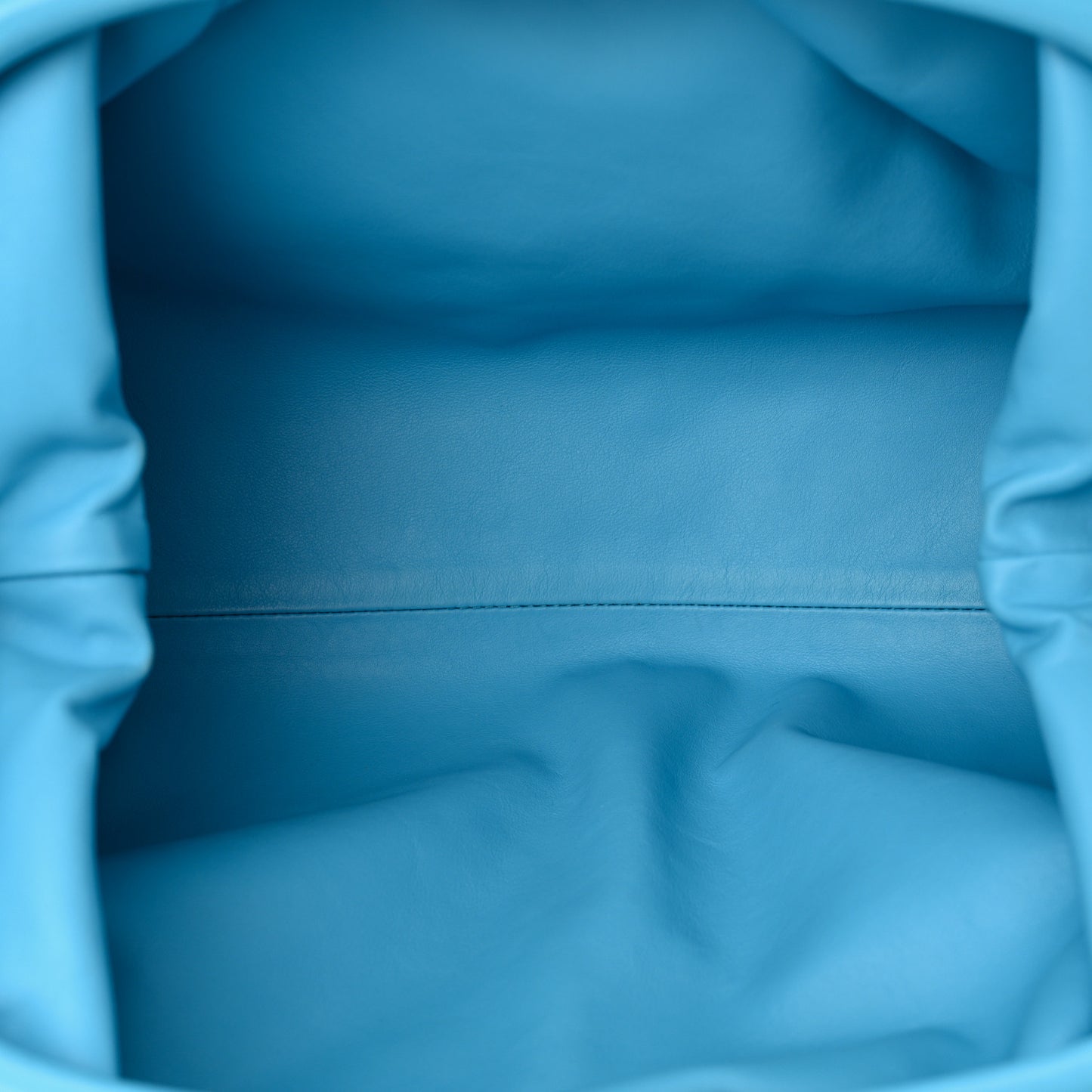 Smooth Butter Calf The Pouch Oversized Clutch Sky Blue