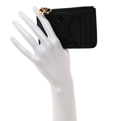 Louis Vuitton Empreinte Monogram Zipped Romy Card Holder Black 2 of 7