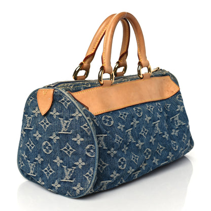 Louis Vuitton Monogram Denim Neo Speedy Blue 3 of 12
