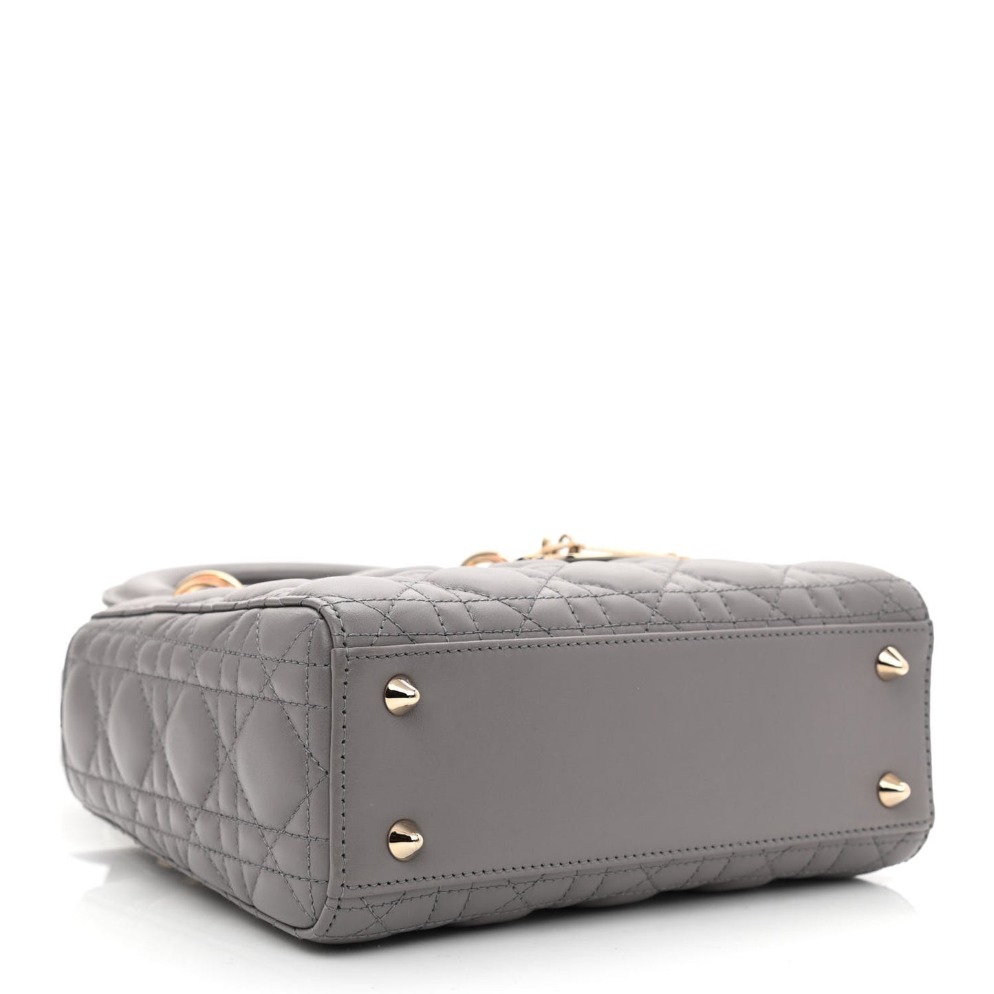 Lambskin Cannage Small My ABCDior Lady Dior Grey