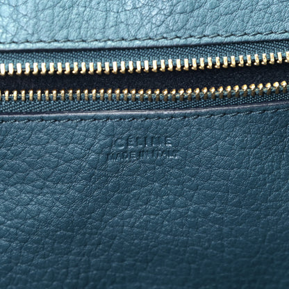 Celine Crisped Calfskin Small Tie Knot Tote Metallic Blue 4 of 10