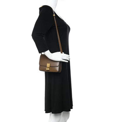 Celine Smooth Calfskin Small Classic Box Flap Bag Camel 2 of 15