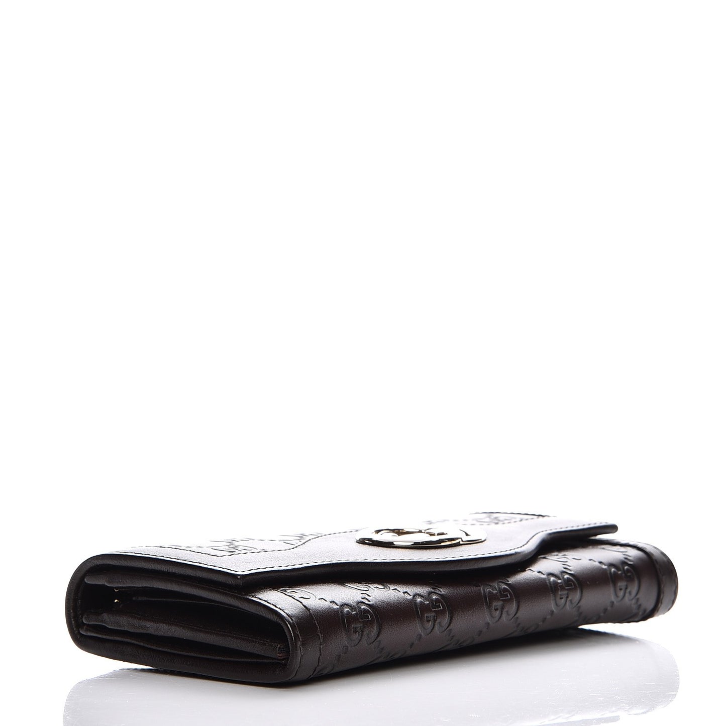 Guccissima Sukey Continental Wallet Chocolate