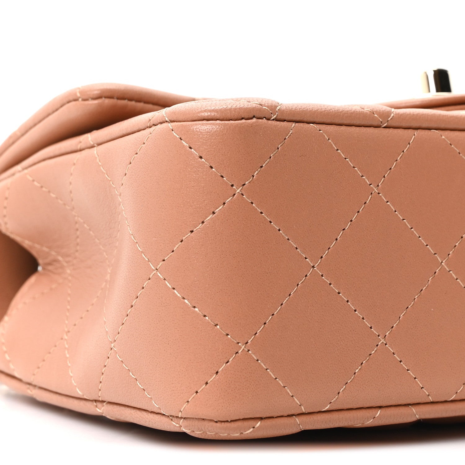 Chanel Lambskin Quilted Mini Rectangular Flap Brown 8 of 10