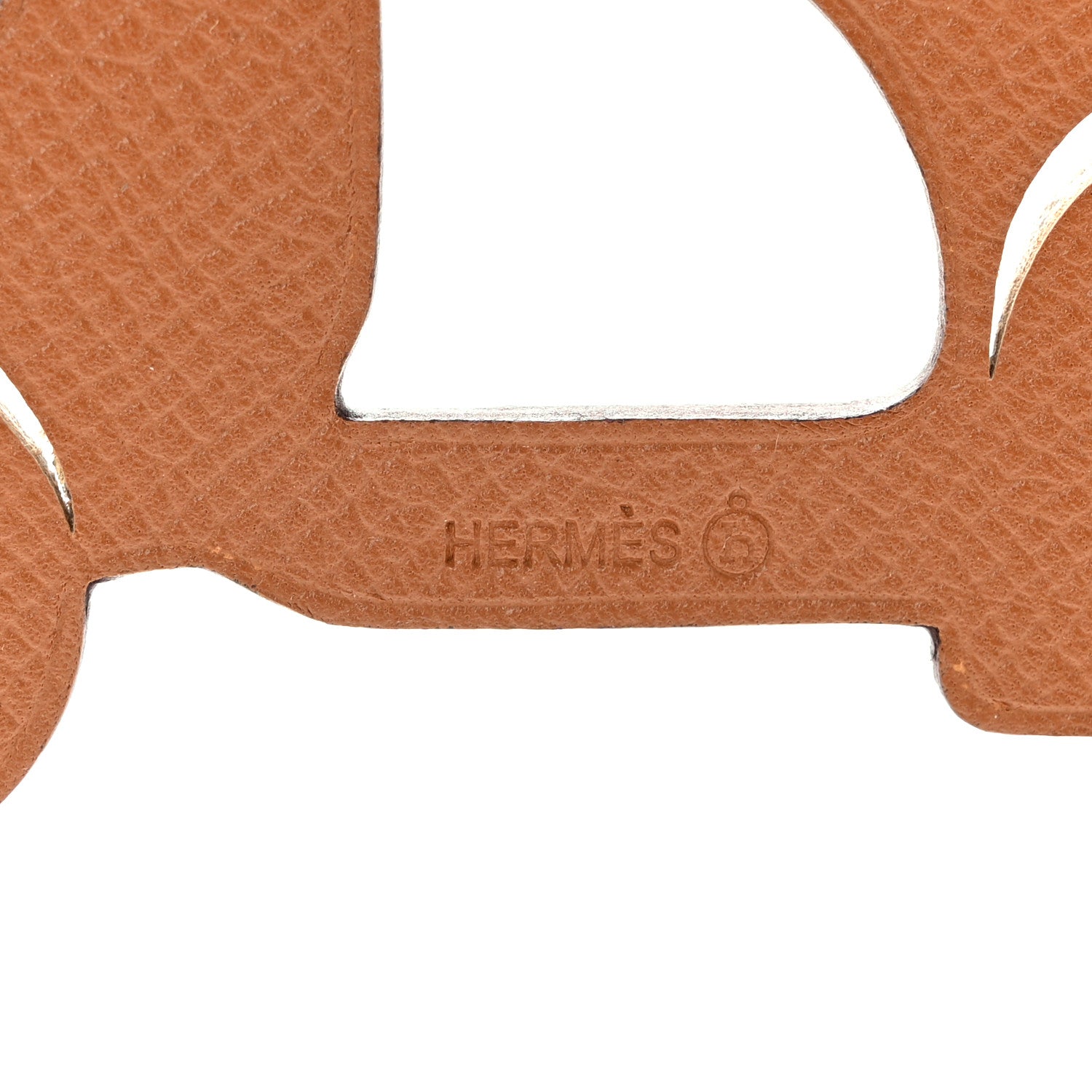 Hermes Togo Epsom Petit H Scooter Bag Charm Beton Gold 3 of 3