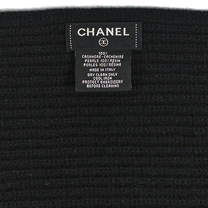 Chanel Cashmere CC Stole Black 3 of 3