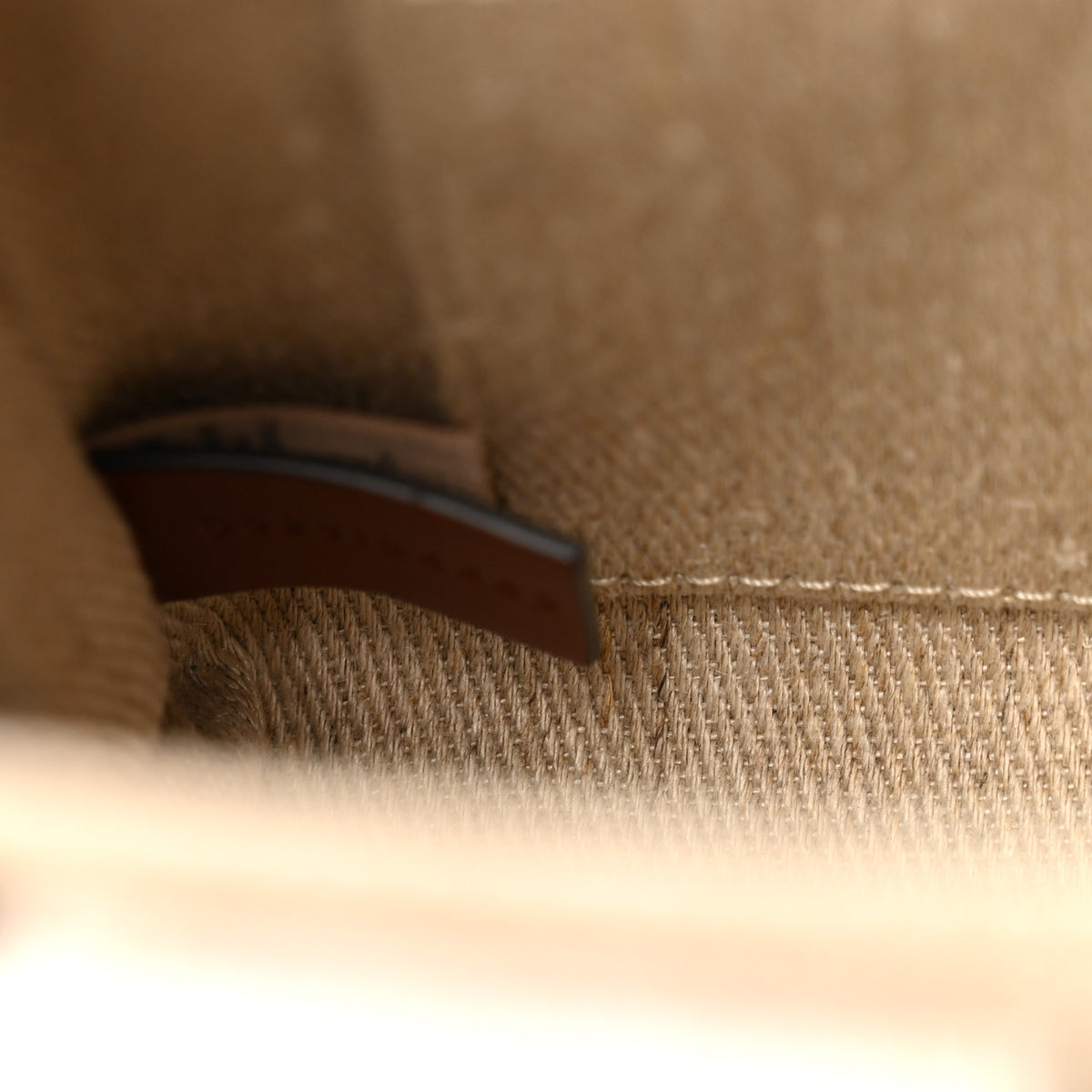 Cotton Calfskin Mini Woody Ribbon Tote White Brown White Brown