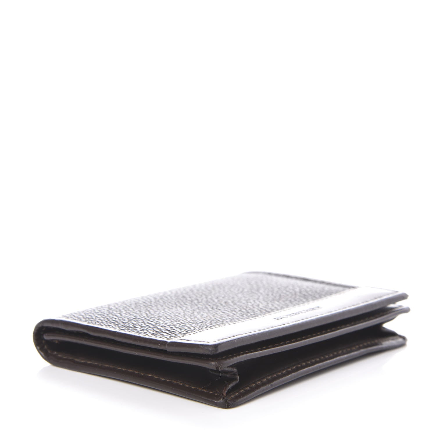 Burberry Smoked Check Bi-Fold Wallet Black Brown 4 of 8