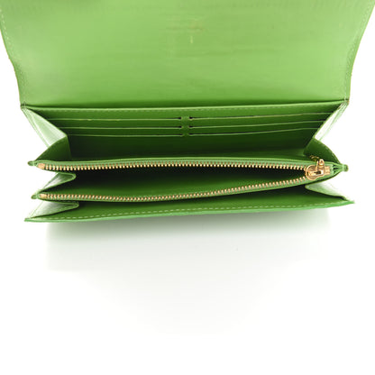 Louis Vuitton Vernis Sarah Wallet Vert Tonic 5 of 7